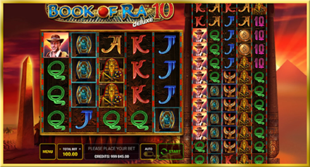 Book of Ra deluxe 10 screenshot
