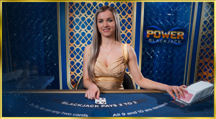 Live Casino Power Blackjack screenshot