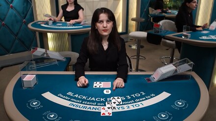 Live Casino Blackjack Silver E screenshot