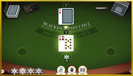 Multi Hand Vegas Single Deck Blackjack screenshot