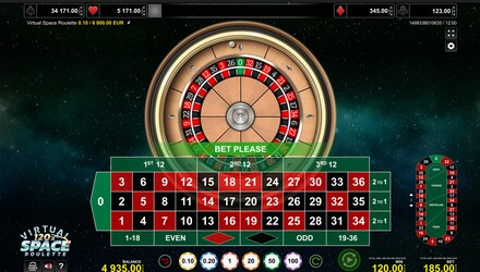 Virtual Space Roulette 120x screenshot