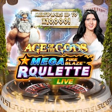 Mega Fire Blaze Age of the Gods Jackpot Roulette Live